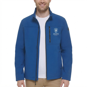 Custom Thermal Waterproof Windproof Softshell Stand Collar Zipper Outdoor Autumn Wear Softshell <b>Rain</b> <b>Coat</b> <b>Men's</b> Softshell Jacket - Product Image 1