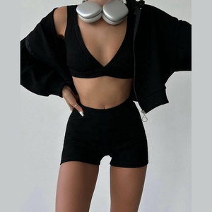 Conjuntos de Ropa Deportiva para Mujer, 3 Piezas, Chaquetas de Yoga, Leggings de Entrenamiento, Sujetadores Deportivos, Conjunto de Ropa Deportiva - Product Image 4