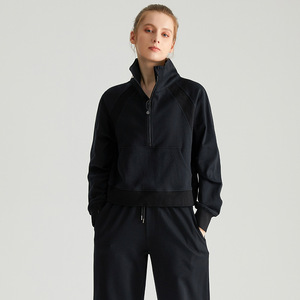 Custom Logo High Quality Zip up Pullover Winter Outfits <b>Leggings</b> <b>Sets</b> Gym <b>Hoodie</b> <b>Set</b> for <b>Women</b> - Product Image 3