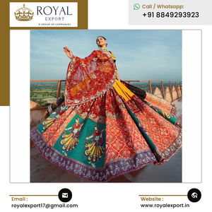 Présentation du nouveau Designer Butter Silk Lehenga Choli with Real Mirror Work from Indian Genuine Wholesaler - Product Image 4