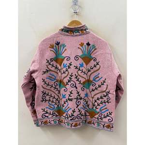 เสื้อแจ็กเก็ตผ้าฝ้ายปักลายรูปก้างปลาอิสฟาฮานสำหรับฤดูใบไม้ผลิ - Product Image 4
