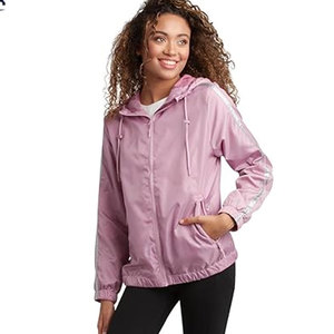 High Quality <b>Lightweight</b> Men's Polyester Windbreaker <b>Jacket</b> Custom Waterproof Hooded Casual Sports Windbreak Front Logo Position - Product Image 5