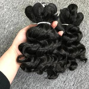 Venta al por mayor 100% Extensiones de Cabello Virgen de Alta Calidad Rizo Natural Liso Gran Stock Color Claro Vietnamita Cabello Crudo para - Product Image 4