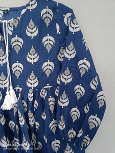 Vestidos maxi de algodón indio con estampado floral hecho a mano, ropa informal, vestido de mujer, vestidos bohemios vintage - Product Image 3