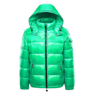2023 Winter New Arrival Men's <b>Long</b> Sleeve Puffer Jacket Stand Collar Customized Logo <b>Canvas</b> Waterproof Eco-Friendly Hooded - Product Image 4