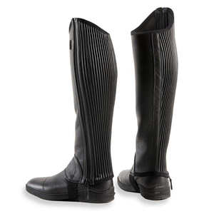 Chaps d'équitation en cuir de vache véritable de haute qualité, demi-chaps pour propriétaires de chevaux, produit personnalisable OEM en vente - Product Image 2