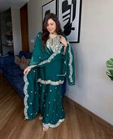 Femmes fête de mariage lourd brodé style pakistanais Salwar Kameez costume ensemble robe ethnique disponible au meilleur prix de gros