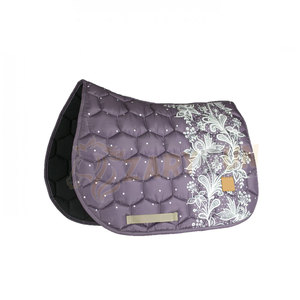 Best Design Floral Printed Horse Riding GP Shape Saddle Pads Soft and <b>Thick</b> <b>Blankets</b> for Horses - Product Image 1