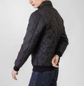 Unisex 100% Polyester Breathable Windproof Plus Size Print Puffer Jacket Custom Solid Color Oversized <b>Zip</b>-<b>Up</b> Autumn Winter Men - Product Image 4