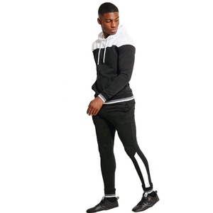 Chándales deportivos personalizados de alta calidad con logotipo personalizado para hombre OEM personalizado último diseño Slim Fit Men Sweatsuit Set 2 piezas Set - Product Image 2