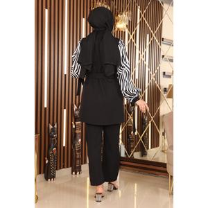 Traje Midi con Estampado de Piedras, Estilo Casual - Product Image 5