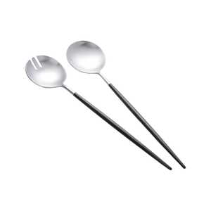 Ensemble cuillère et couteau de service en métal argenté de haute qualité à bas prix de l'Inde pour l'utilisation de mariage d'hôtel de restaurant - Product Image 1