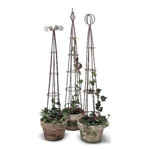 Bâton de jardin en métal durable Support et décoration pour plantes résistant à la rouille Installation facile Utilisation intérieure et extérieure Parfait pour le jardinage - Product Image 6