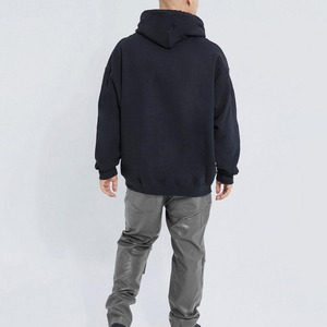 Haute qualité hommes français larmes Streetwear sweats à capuche et sweats sérigraphie Denim noir coton strass conception pour l'hiver - Product Image 2