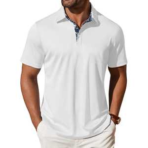 Totalmente sublimación nuevas camisetas de moda para hombres verano algodón poliéster Color sólido Polo Tops Casual moda Polo camisas - Product Image 4