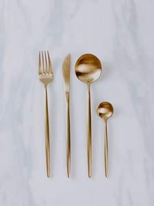 Ensemble de couverts en métal en acier inoxydable de qualité supérieure pour table à manger, cuisine, restaurant, usage quotidien - Product Image 3