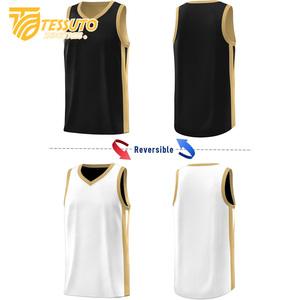 เสื้อบาสเก็ตบอลผ้าโพลีเอสเตอร์เย็บตะเข็บตาข่ายเสื้อกล้ามใส่เล่นบาสเก็ตบอลมีตัวเลขแบบระเหิดออกแบบได้ตามต้องการ - Product Image 6