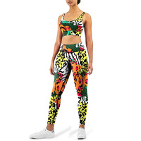 Leggings de yoga pour femmes les plus populaires, ensemble 2 pièces, taille plus, respirant, imperméable, anti-transpiration, taille haute, réversible