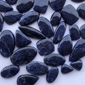 10mm 20mm 30mm sodalita azul Natural suave tamaño libre calibrado cabujón suelto joyería collar colgantes anillos de piedra sueltos - Product Image 3