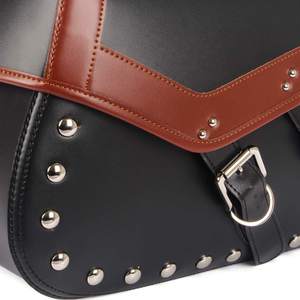 Bolsa Lateral de Cuero para Motocicleta, Tamaño Grande, Impermeable, Duradera, para Motocross, Viajes, Logotipo Personalizado, Bolsas de Motocicleta de Cuero GK - Product Image 5