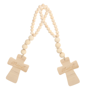 Porte-anneau de serviette perlé en bois pour décor de Table à manger d'automne rond anneau de serviette perlé meilleure qualité Offre Spéciale - Product Image 6