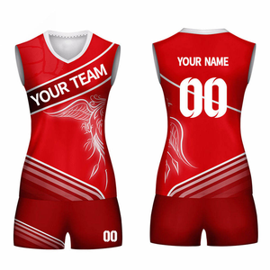 Ensemble d'uniformes de volley-ball en tissu polyester à séchage rapide, vêtements d'équipe professionnels, uniforme de jeu de volley-ball, tissu polyester de qualité supérieure - Product Image 1