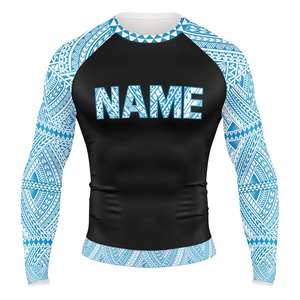 Rashguard pour homme à logo personnalisé, haute qualité, manches courtes, UPF50, anti-UV, respirant, séchage rapide, prix bas - Product Image 3