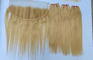 Pelucas delanteras de encaje de cabello humano brasileño crudo barato para mujeres negras Pelucas frontales de encaje de alta definición sin pegamento Paquetes de cabello humano - Product Image 3