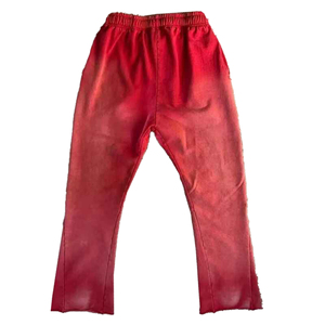 Pantalones de Carpintero Vintage Marrones Personalizados para Hombre, Pantalones Cargo de Carpintero Desgastados con Paneles Insertados y Acampanados - Product Image 4