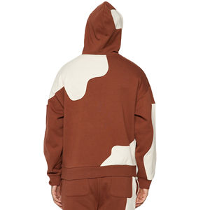 Venta al por mayor OEM Hombres 100% Algodón 500gsm Oversized Pullover Hoodie Custom Logo Puff Print Plus Size Winter Hoodie - Product Image 5