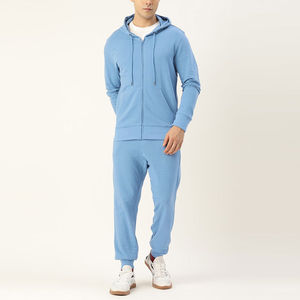 Chándal de lana de algodón de talla grande para hombre, chándal cálido de invierno, logotipo personalizado, cosas suaves sólidas diseñadas, demanda del cliente - Product Image 1