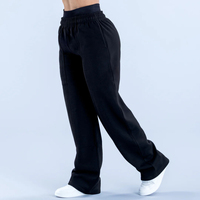 Pantalones deportivos casuales de cintura media elástica para mujer, transpirables, OEM, de pierna recta, los más vendidos al por mayor, para invierno, con encaje.