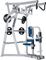 Máquina de remo y dominadas con carga de placas CX-HM31 para ejercitar espalda y pecho