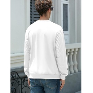 Meilleures ventes Sweat-shirt élégant en éponge française imperméable à manches longues, imprimé sur les épaules, confortable et de grande taille pour hommes - Product Image 2