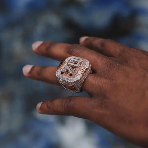 Personalizado diseño de moda Iced Out 925 Baguette Cut Moissanite Diamond Hip Hop Ring para hombres - Product Image 4