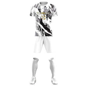 Nouveauté, shorts d'uniforme d'équipe de football OEM, service après-vente, haute qualité, respirant, fabriqué en usine, ensemble avec logo imprimé par sublimation - Product Image 2