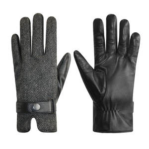 Gants en cuir d'agneau confortables et tendance pour adultes, sport de plein air, best-seller, couleur marron, unisexe, gants de cérémonie - Product Image 2
