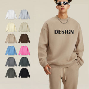 Alta calidad ODM Unisex polar logotipo personalizado algodón peso pesado cuello redondo sudadera hombres - Product Image 1