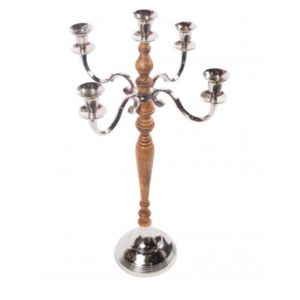 แท่นวางเทียนเครื่องเงินทำจากโลหะคุณภาพดีดีไซน์สุดสร้างสรรค์ของตกแต่งบ้านโรงแรมเชิงเทียนสำหรับใช้ในเทศกาลคริสต์มาส - Product Image 1