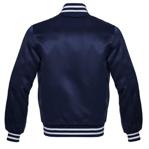 Chaquetas Varsity de Satén para Hombre de Alta Calidad, Diseño Personalizado, Impermeables, Estilo Bomber, Cuello Alto, Finas, para Invierno, al por Mayor - Product Image 5