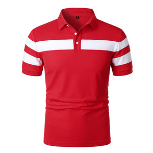 Camiseta Polo de algodón 100% de alta calidad, ropa de calle de manga corta, camisetas de Polo de dos botones de verano que absorben la humedad - Product Image 1