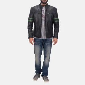 Dernier modèle de veste en cuir pour hommes Veste en cuir pour hommes Veste en cuir pour hommes à prix réduit Veste en cuir pour hommes - Product Image 2
