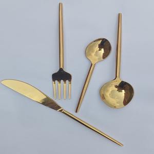 Juego de cubiertos de acero inoxidable de lujo Cubiertos de restaurante Vajilla Cuchara Tenedor Cubiertos - Product Image 3