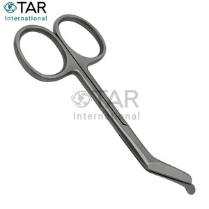 Ciseaux de stomie Ciseaux à bandage en acier inoxydable de 4.3x2.1 pouces Instruments médicaux infirmiers Utilisation vétérinaire Lames incurvées tranchantes - Product Image 3