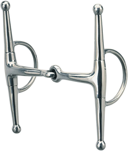 Fijación de mejilla completa de acero inoxidable alemán con tachuela ecuestre de fácil control de cacahuete de cobre para montar a caballo - Product Image 3