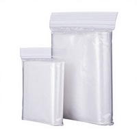 Sac en plastique transparent à fermeture éclair, imperméable, réutilisable, auto-scellant, en polyéthylène, pour le rangement de bijoux, d'aliments, de cosmétiques et de petites pièces, emballage