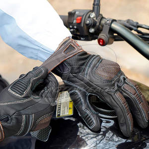 ถุงมือแข่งรถมอเตอร์ไซด์ถุงมือหนังระบายอากาศได้ดีถุงมือขี่จักรยาน - Product Image 4