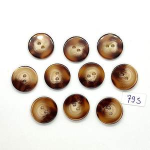Natural <b>Buffalo</b> <b>Horn</b> 4-Hole Buttons for Sewing and Craft - Product Image 4