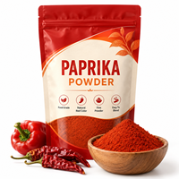 Poudre de paprika personnalisable OEM, poudre de piment doux rouge, faible MOQ, fourniture directe usine, 100g, style séché, bon prix