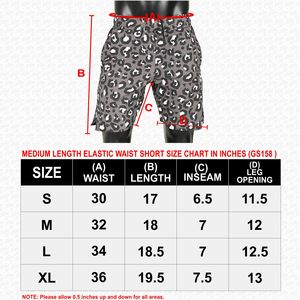 Nouvel arrivage de vêtements de sport Logo personnalisé Polyester Fitness Workout Respirant Outdoor Training 2 en 1 Men cheeta printed Gym Shorts - Product Image 6